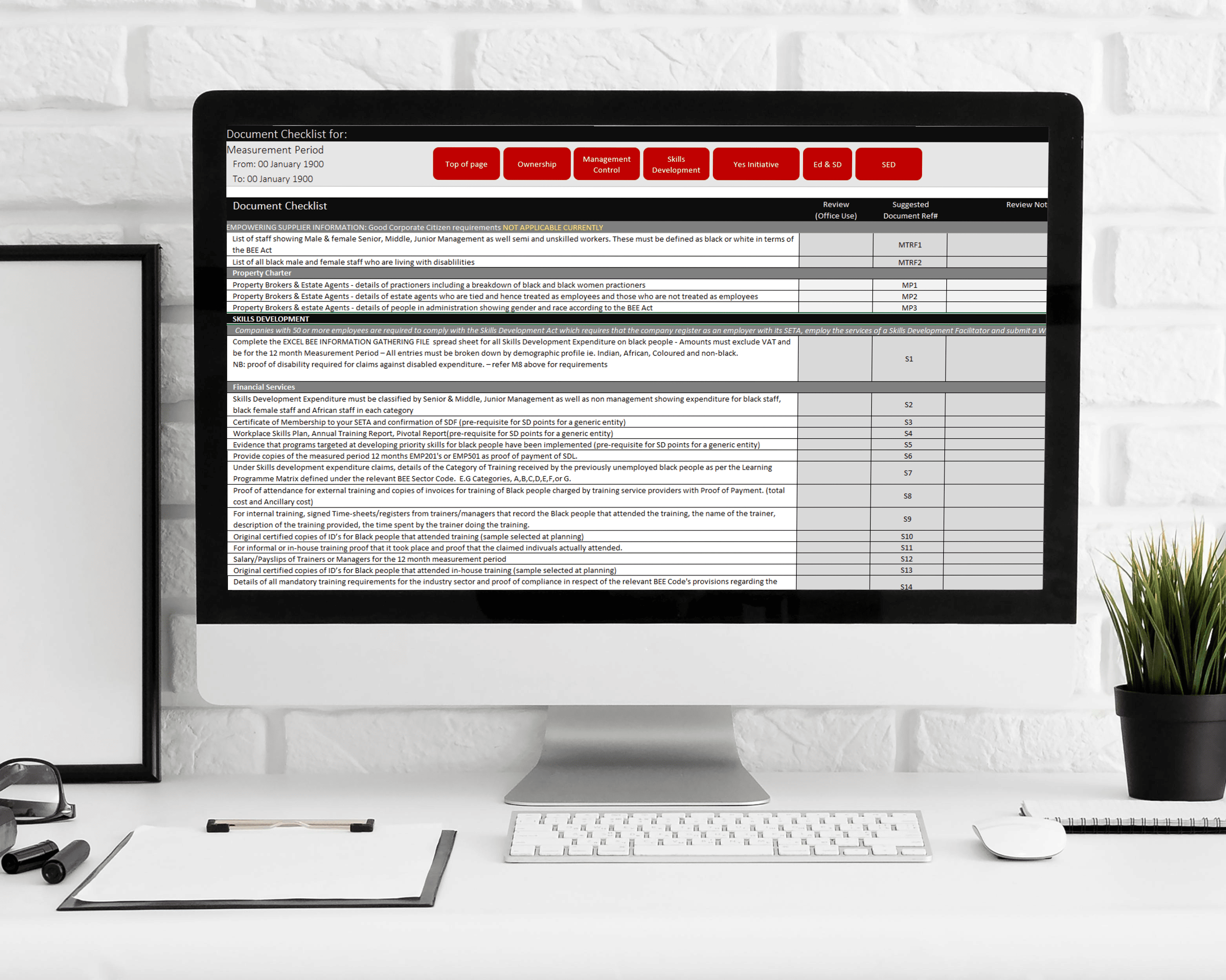 Our Product displayed on a mock up
https://www.freepik.com/free-photo/front-view-computer-screen-office-workspace-with-keyboard-clipboard_12079233.htm#fromView=keyword&page=1&position=30&uuid=879dc51f-51a7-42a6-87f9-96d4b3205c5b&query=Computer+mockup